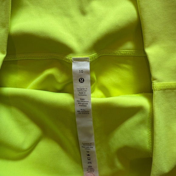 LIKE NEW! lululemon Align™ High-Rise Crop 23" - NEON YELLOW - 10 - Picture 3 of 3